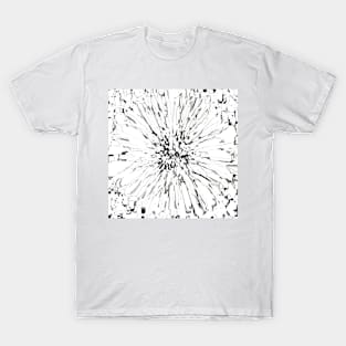 Dahlia Flower White T-Shirt
